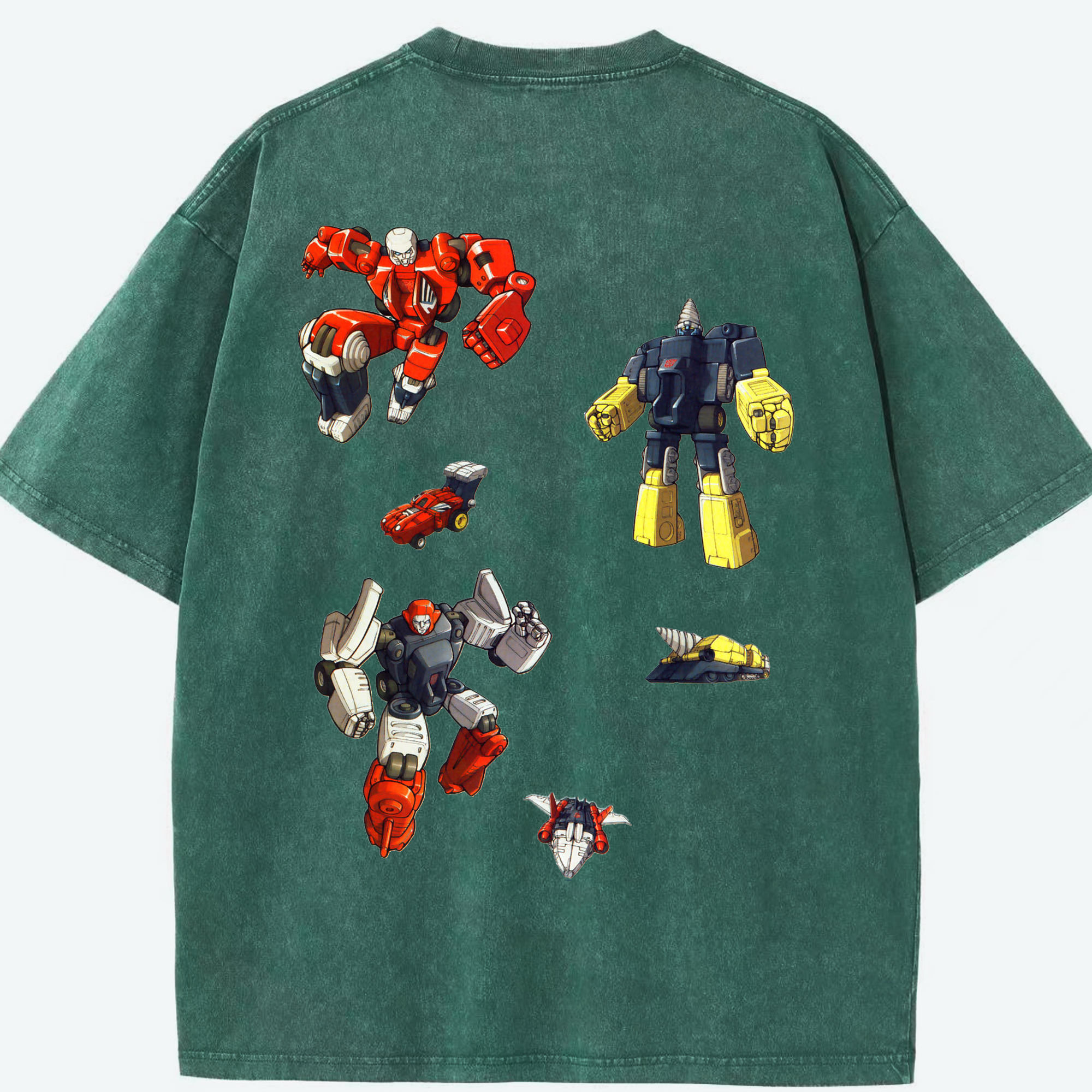（画像用）  綿100% ヴィンテージ風 半袖Tシャツ（背面プリント）